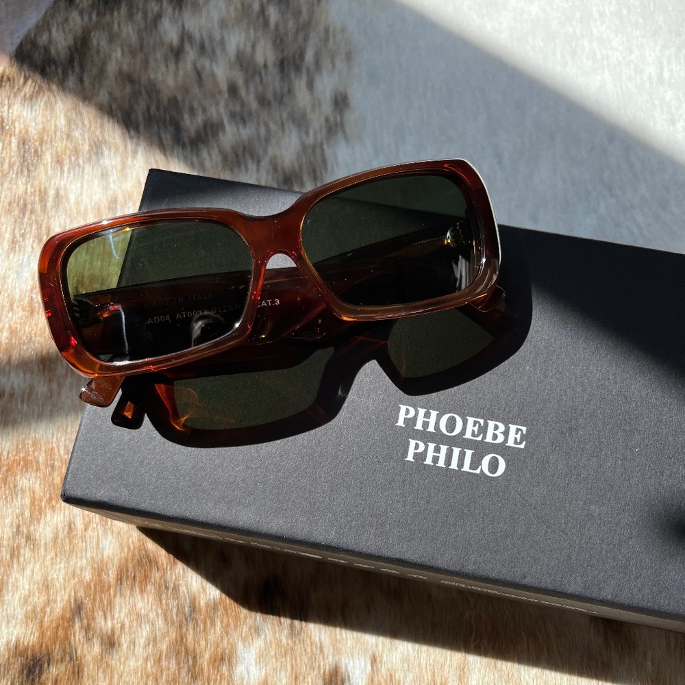 Phoebe Philo Score Sunglasses brown tortoiseshell